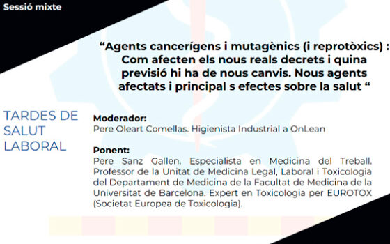 Agentes cancerígenos y mutagénicos (y reprotóxicos): cómo afectan a los nuevos reales decretos y qué previsión hay de nuevos cambios. Nuevos agentes afectados y principales efectos sobre la salud