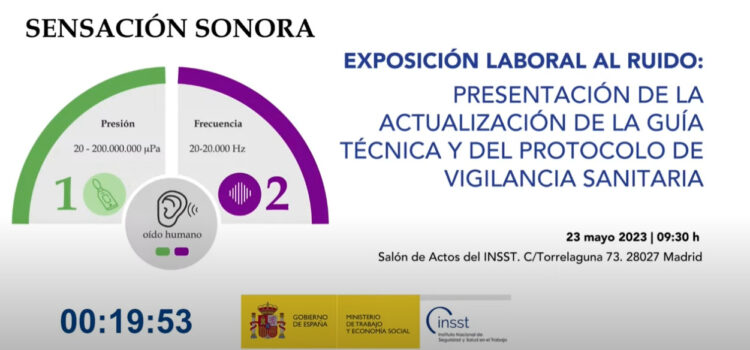 Exposición laboral al ruido. Presentación de la actualización de la guía técnica y del protocolo de vigilancia sanitaria