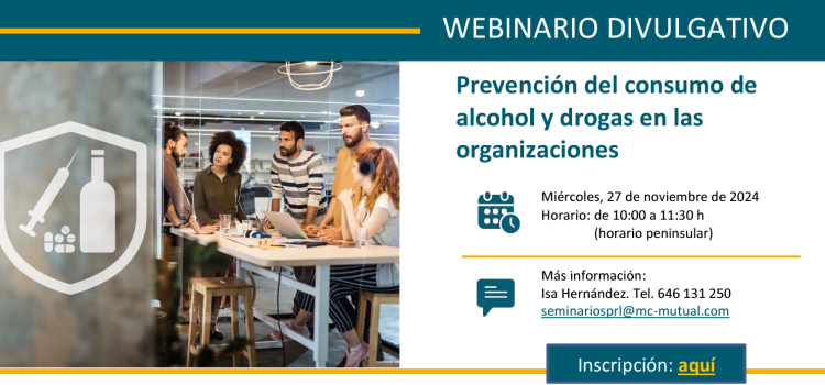 Prevención del consumo de alcohol y drogas en las organizaciones.